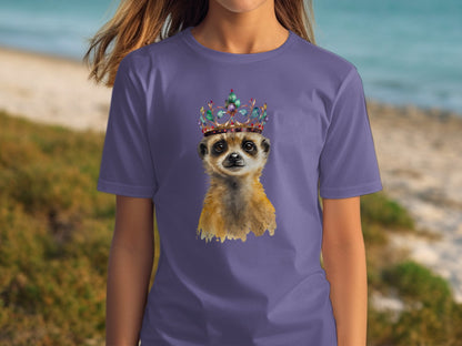 Cute Meerkat with a Crown Graphic Tee Product