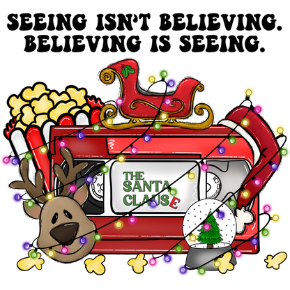 Cute Festive Holiday Reindeer Santa Sleigh design