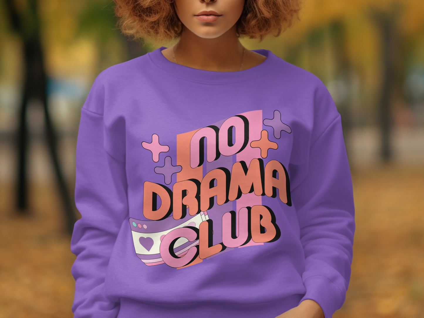 No Drama Club Graphic Sweatshirt Stylish Apparel