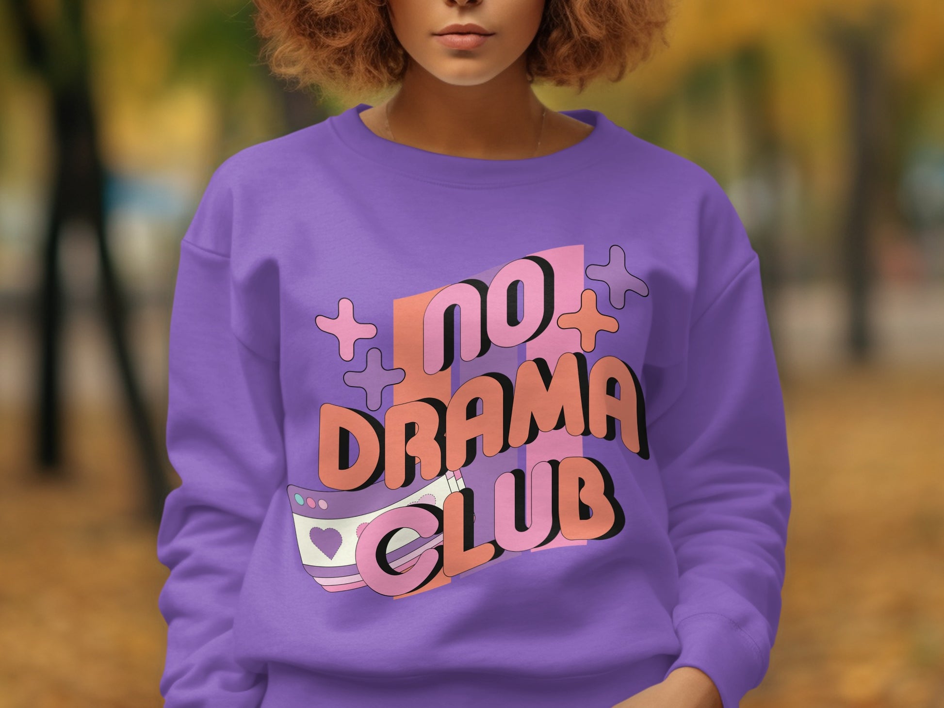 No Drama Club Graphic Sweatshirt Stylish Apparel