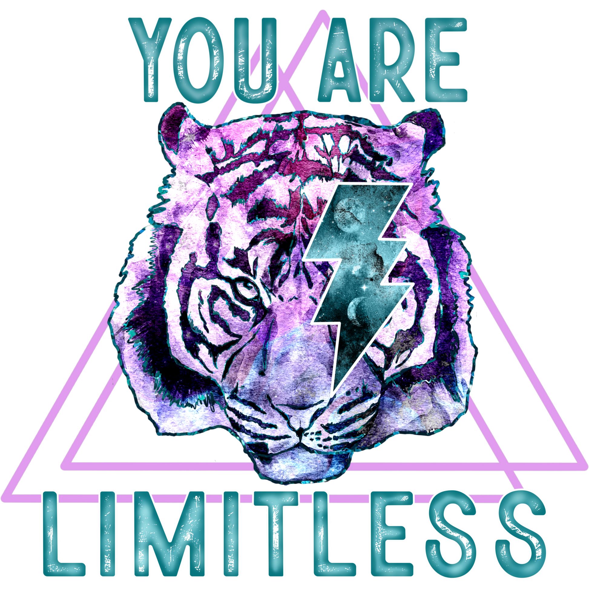 You Are Limitless Lightning Bolt Tiger Print