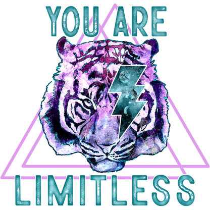 You Are Limitless Lightning Bolt Tiger Print
