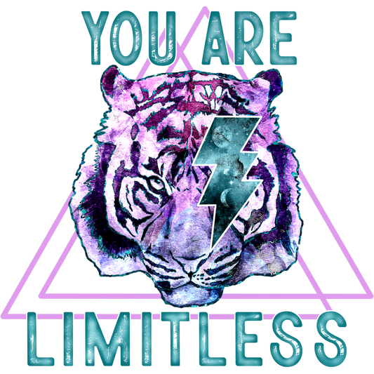 You Are Limitless Lightning Bolt Tiger Print