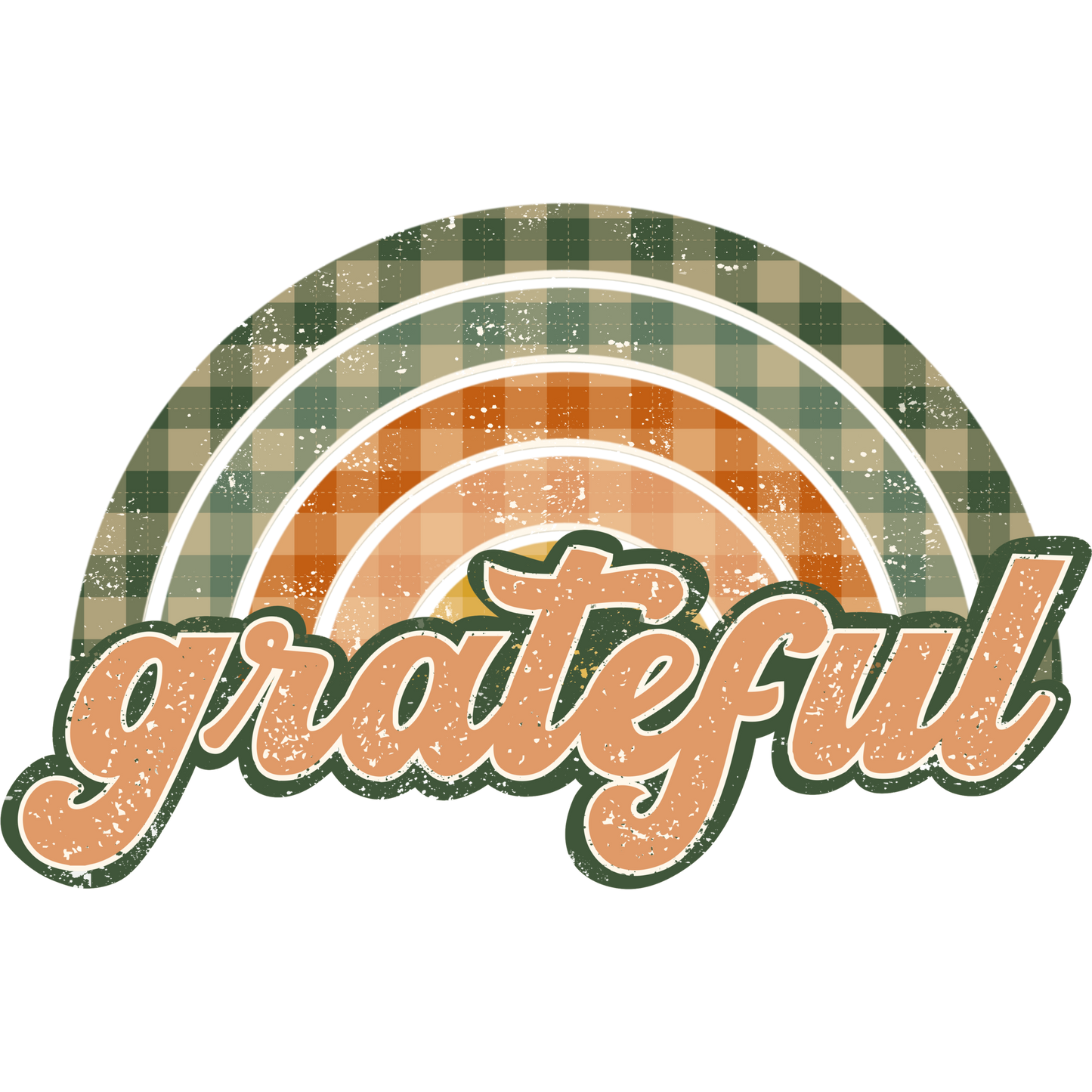 Grateful Plaid Rainbow Retro Aesthetic Art Product