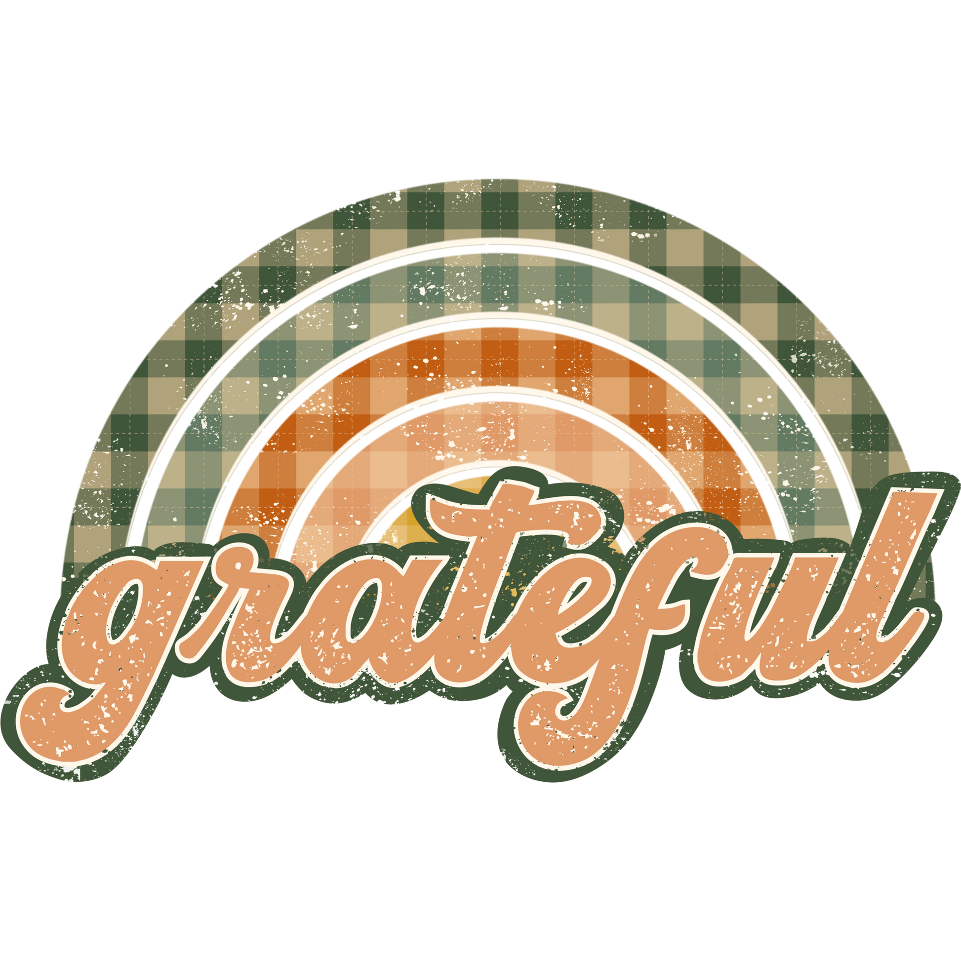 Grateful Plaid Rainbow Retro Aesthetic Art Product
