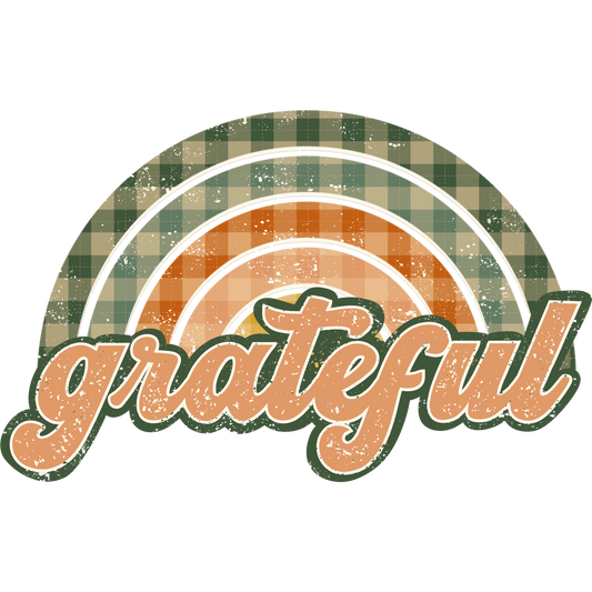 Grateful Plaid Rainbow Retro Aesthetic Art Product
