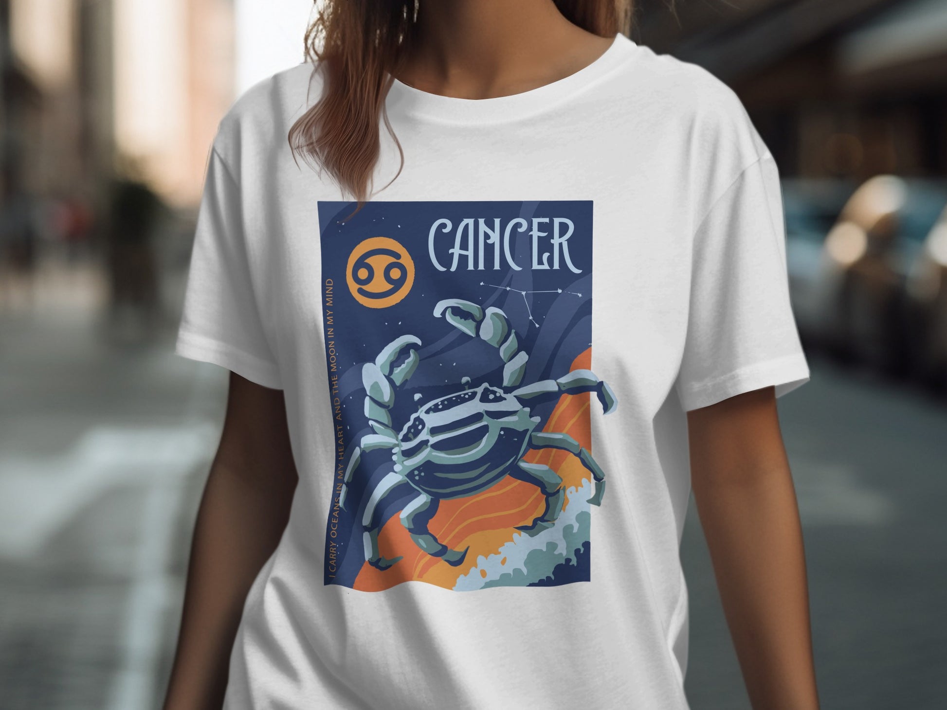 Cancer Zodiac Crab Astrological Sign T-shirt