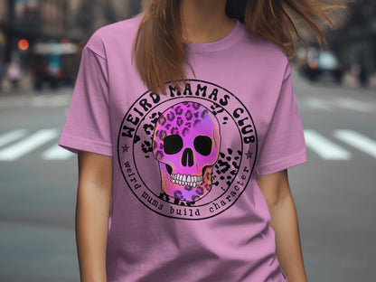 Weird Mamas Club Skull Graphic Tee Shirt Product