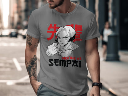 Notice Me Senpai Anime Inspired Graphic Tee