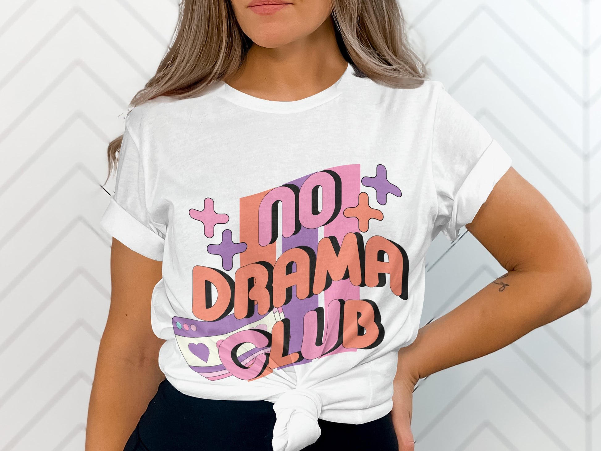 No Drama Club Graphic T-Shirt for Everyday Wear
