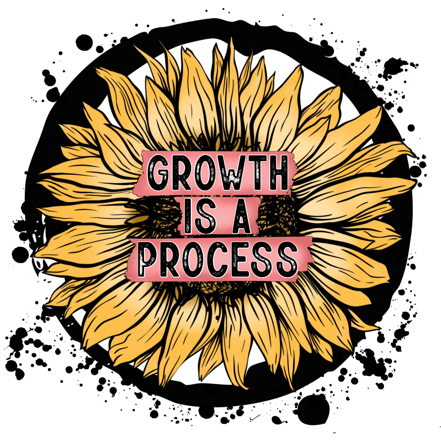 Growth Is A Process Sunflower Artwork product