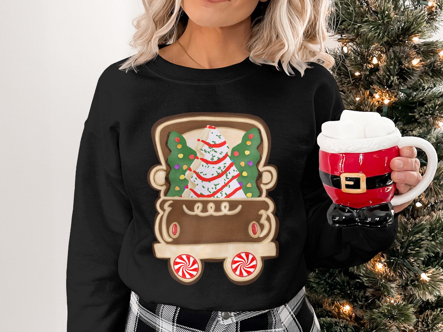 Christmas Truck Shirt with Festive Tree Design