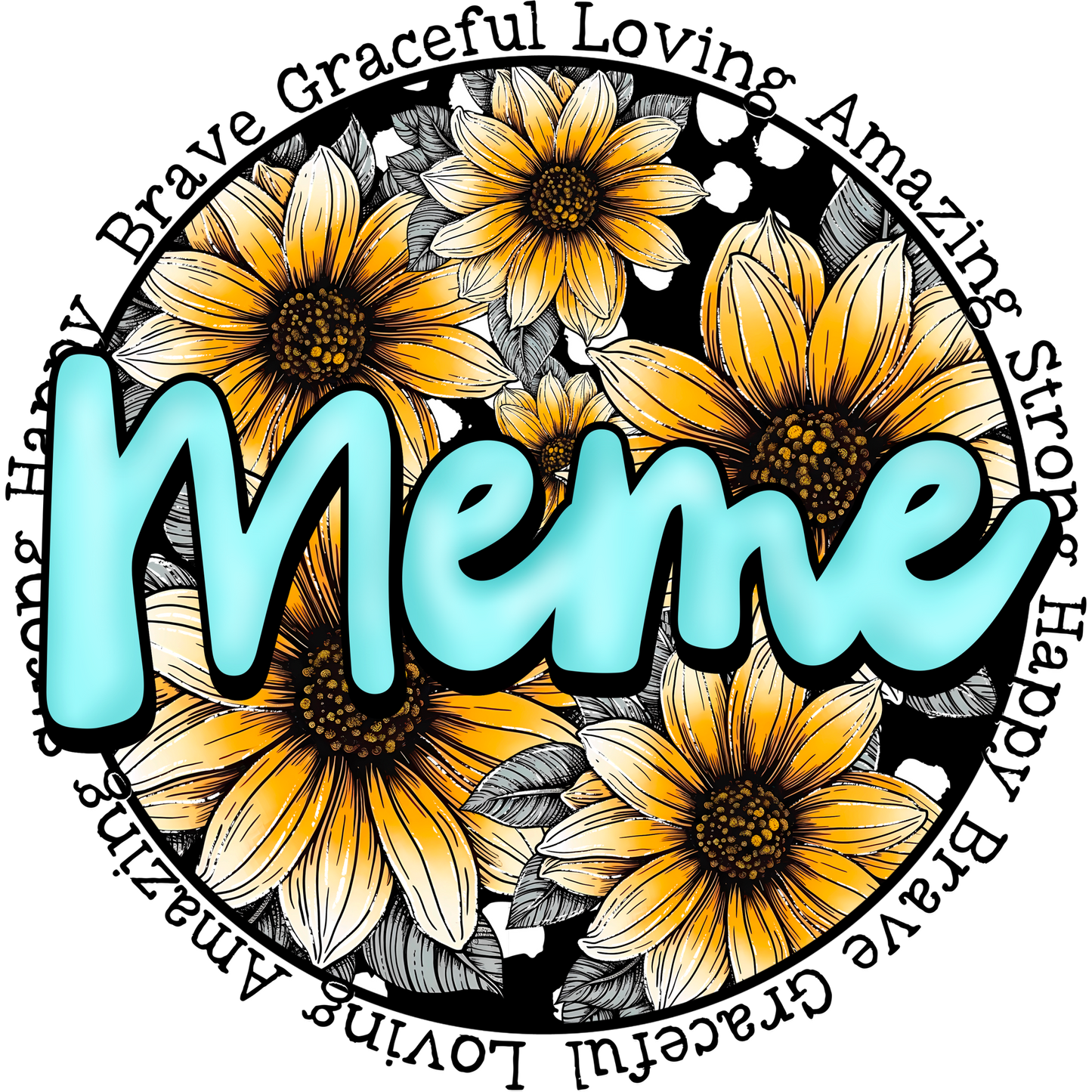 Meme Brave Graceful Loving Amazing Strong product