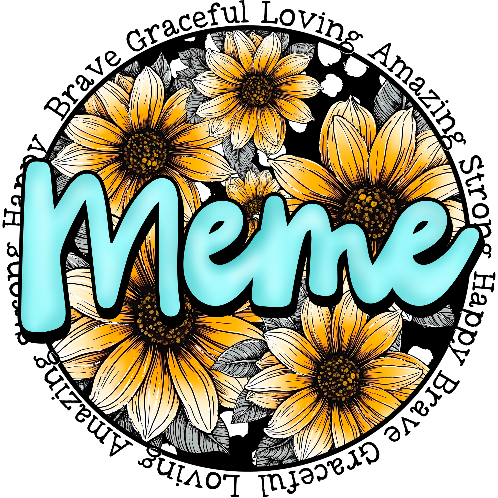 Meme Brave Graceful Loving Amazing Strong product