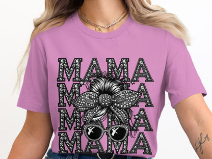 Trendy Mama Graphic Tee With Fun Design