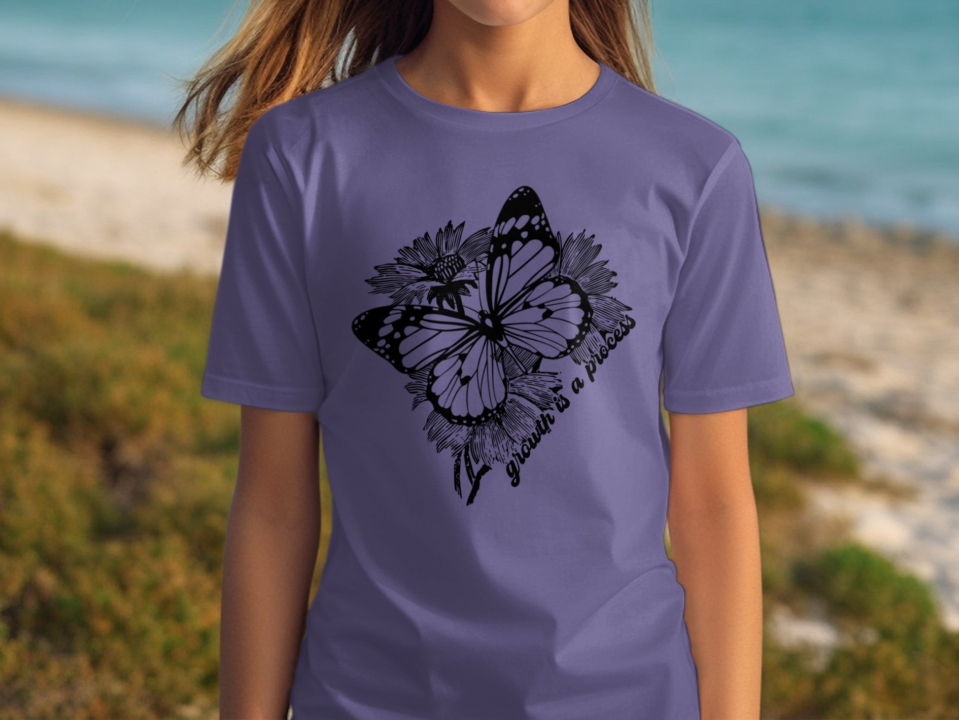 Beautiful Butterfly Grows and Process T-Shirt Product