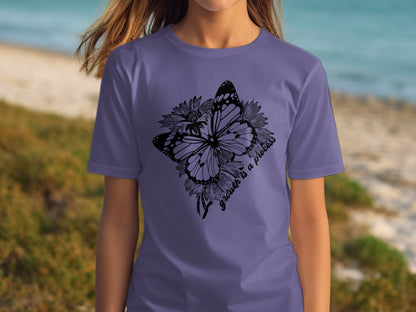 Beautiful Butterfly Grows and Process T-Shirt Product