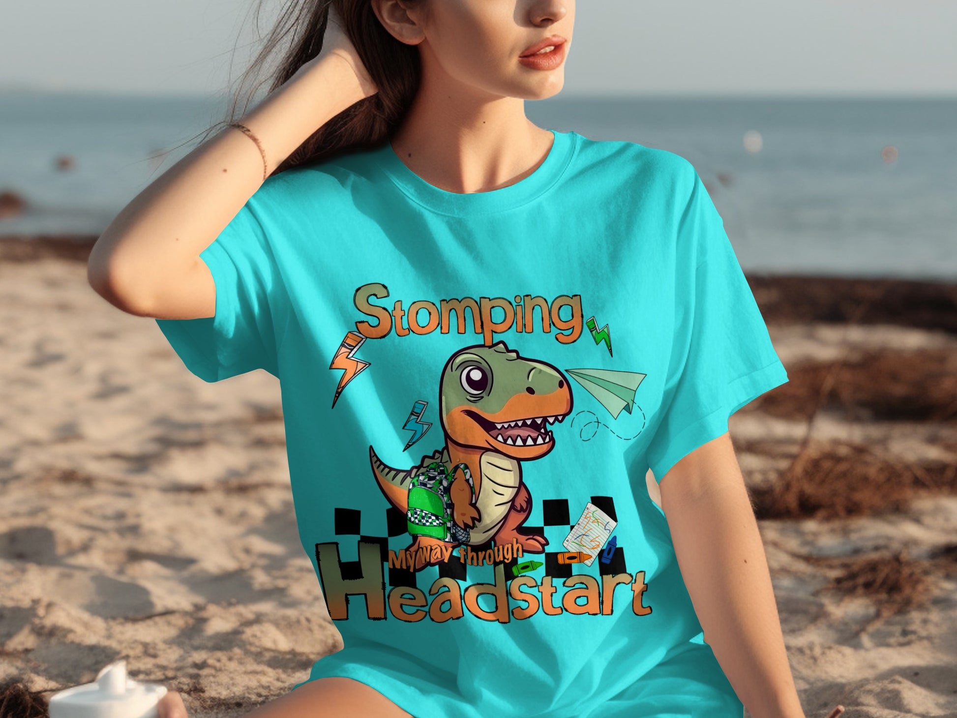Stomping My Way Through Headstart Dinosaur T-Shirt