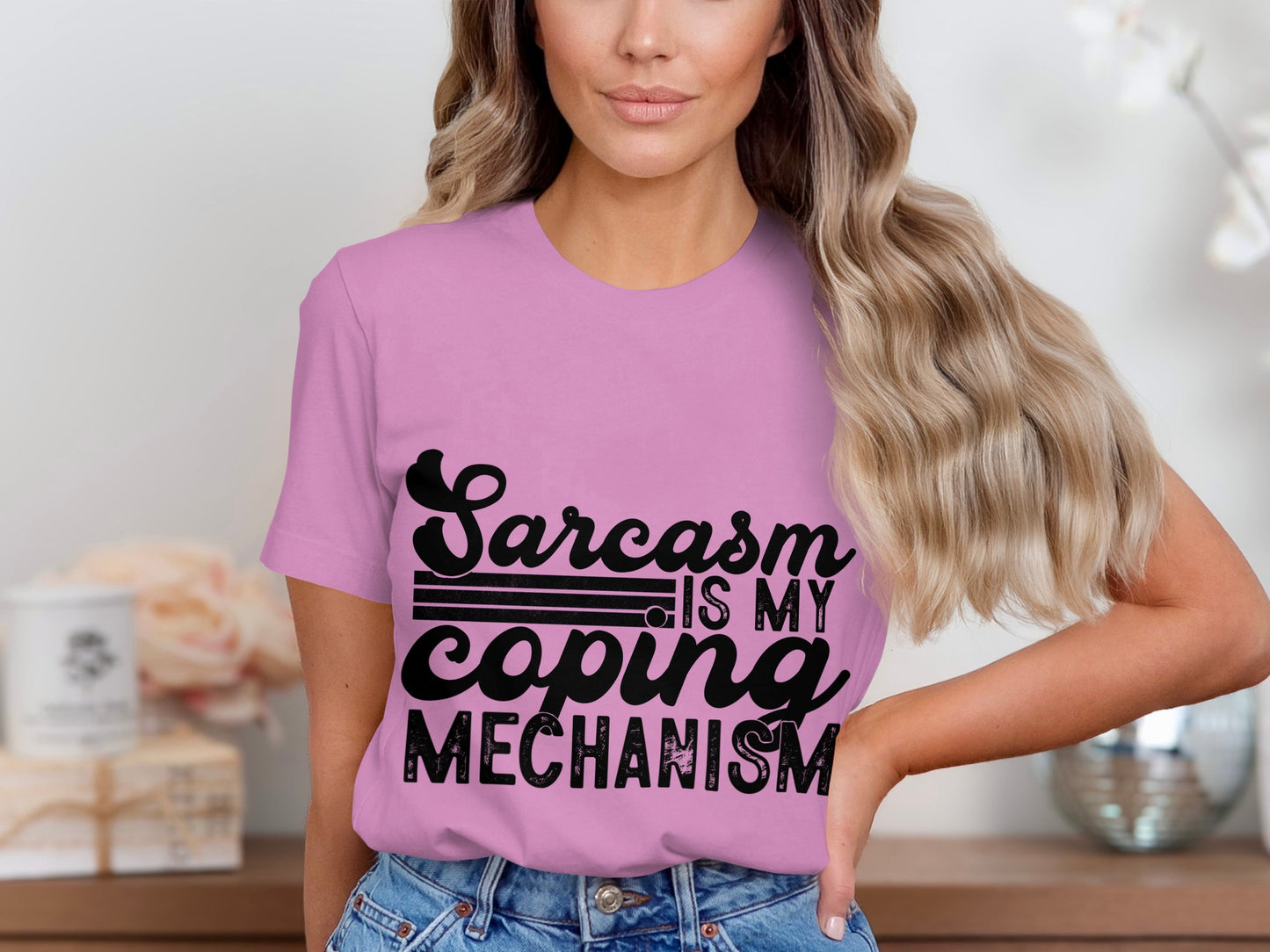 Sarcasm is My Coping Mechanism Statement Shirt