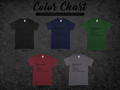 Retired Gildan 5000 Dark Heavy Cotton T-Shirt