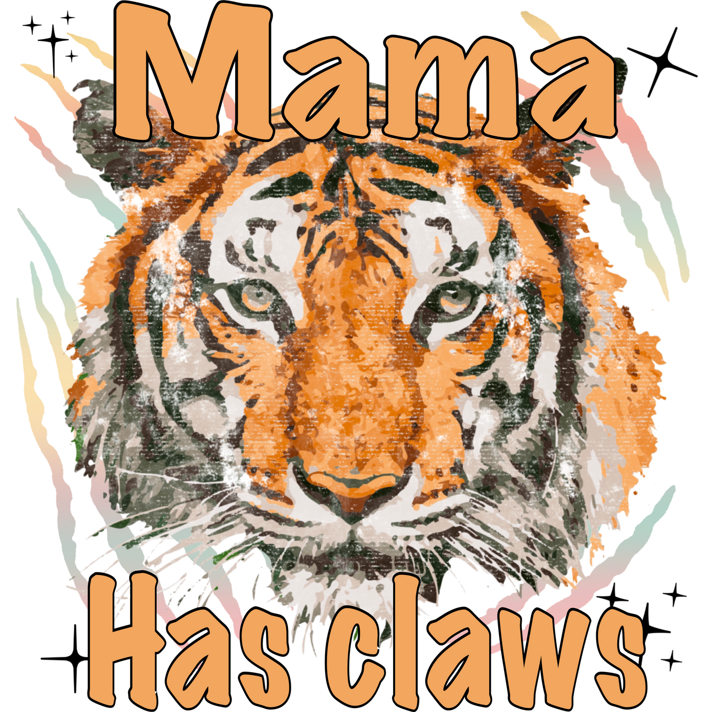 Mama Has Claws Tiger Graphic Shirt