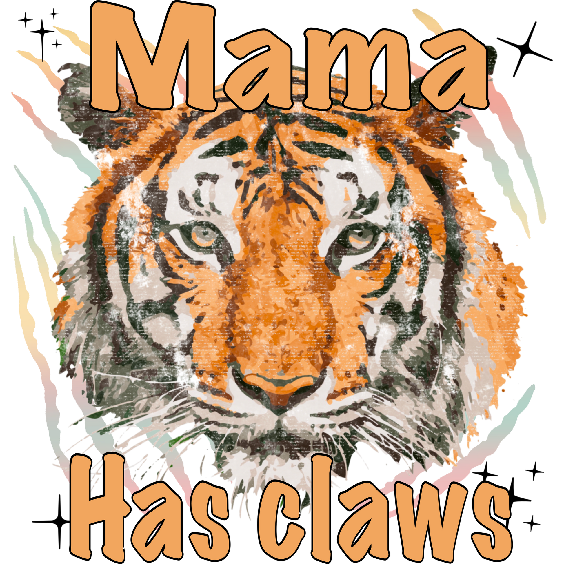 Mama Has Claws Tiger Graphic Shirt