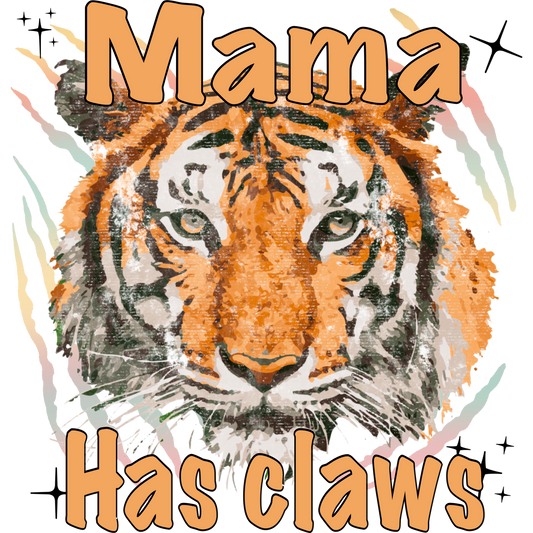 Mama Has Claws Tiger Graphic Shirt