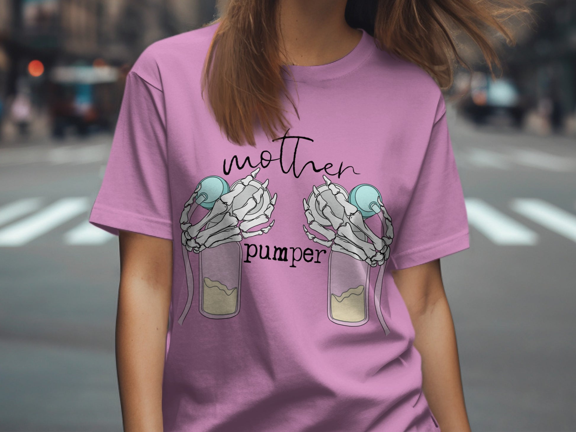 Mother Pumper Graphic Tee Shirt Fashion Top