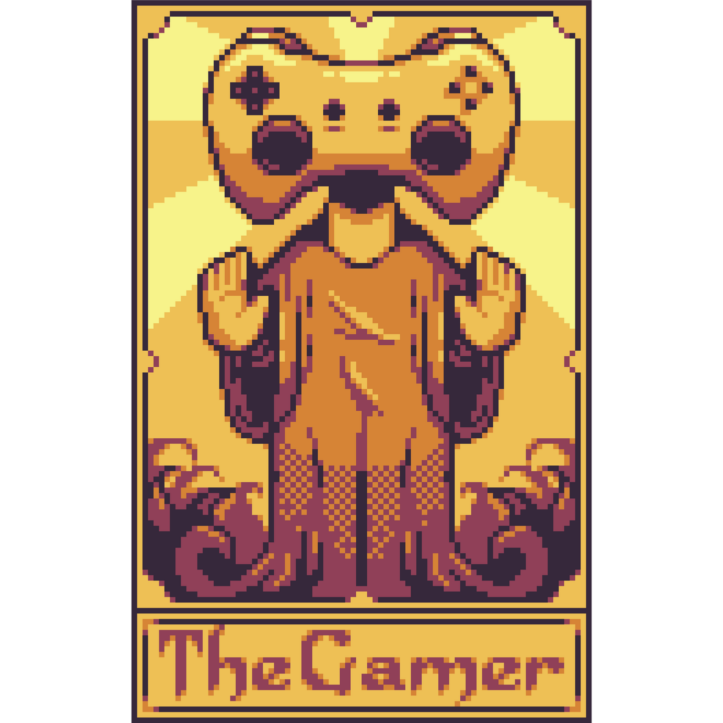 Pixel Art Poster TheGamer Retro Style Gaming Decor
