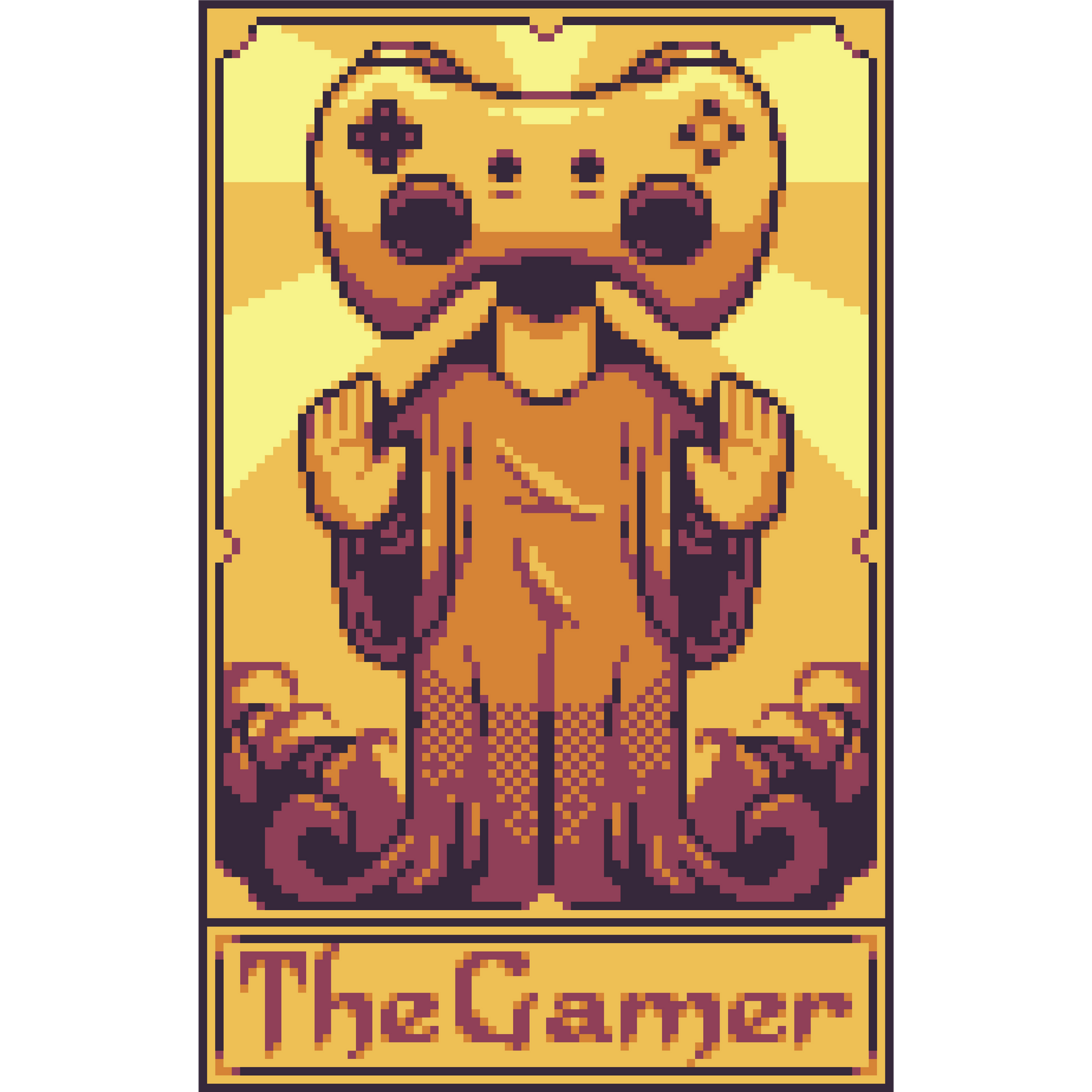 Pixel Art Poster TheGamer Retro Style Gaming Decor