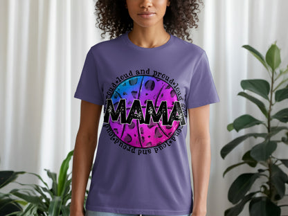 Mama Basketball T-Shirt, Loud and Proud, Basketball Mom Shirt, Sports Mom, Game Day Shirt, Trendy T-Shirt, DTF Transfers, Ready to Press