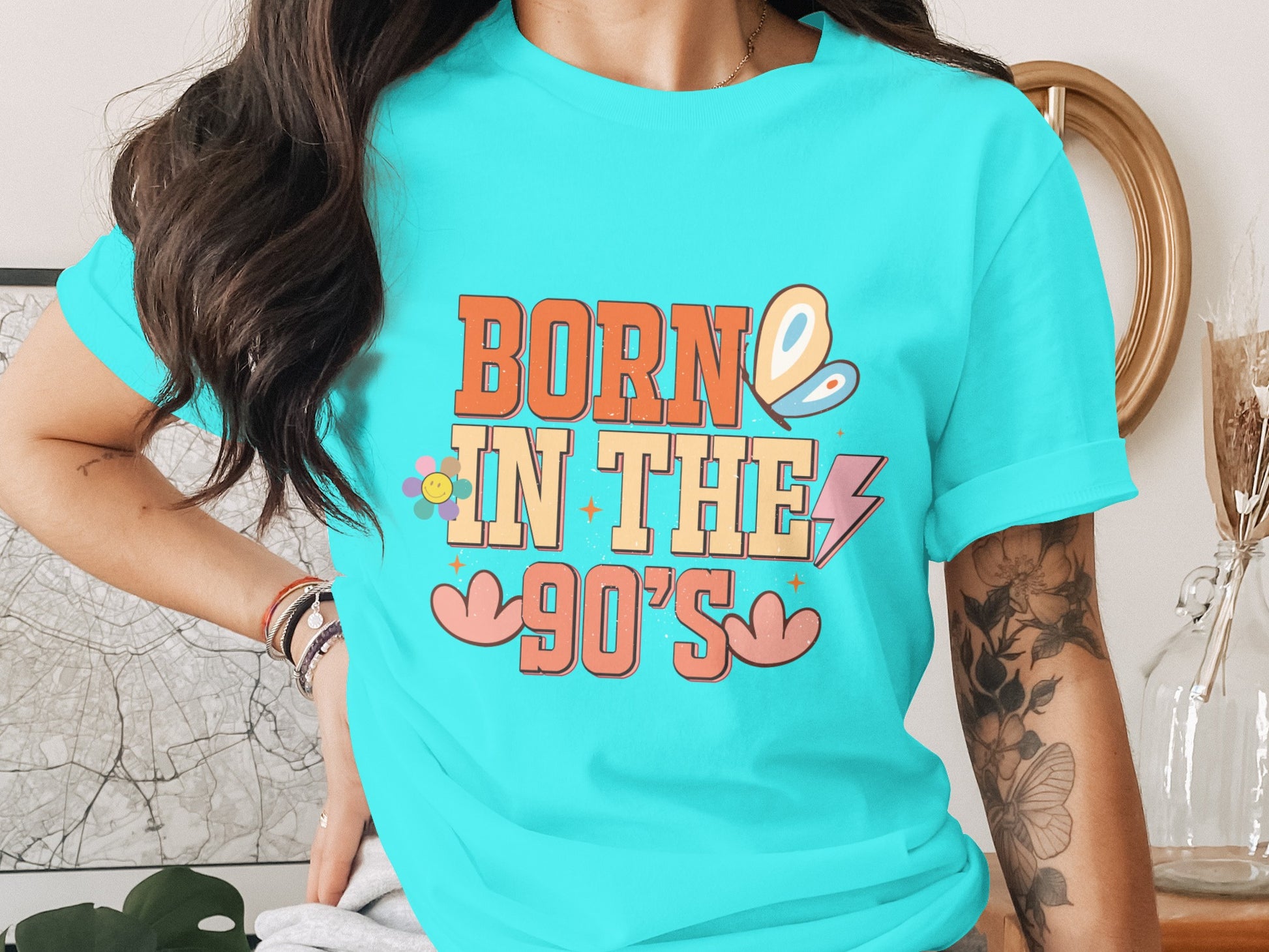Born in the 90's Graphic Printed T-Shirt