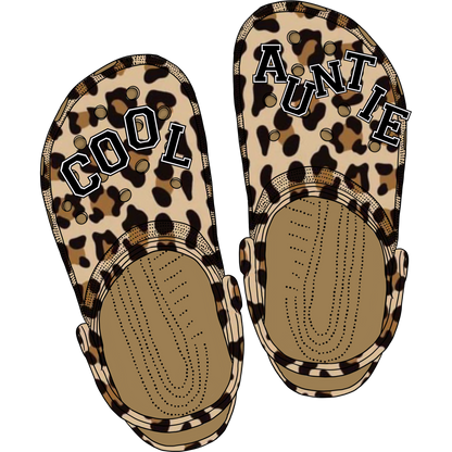 Cool Auntie Leopard Print Slip-On Footwear