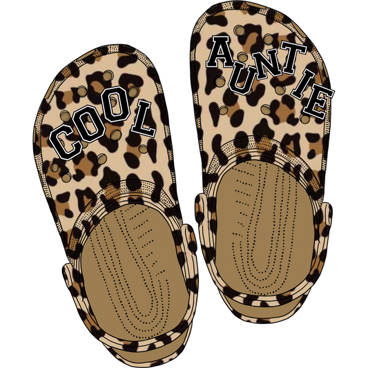 Cool Auntie Leopard Print Slip-On Footwear
