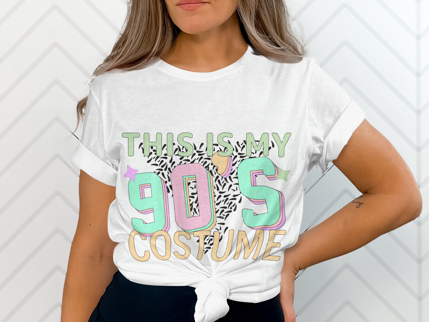This Is My 90's Costume Graphic Tee Shirt for Women