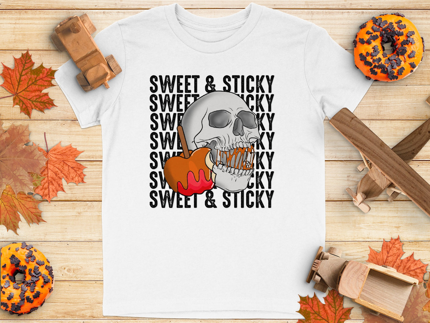 Sweet and Sticky Skull Graphic T-Shirt