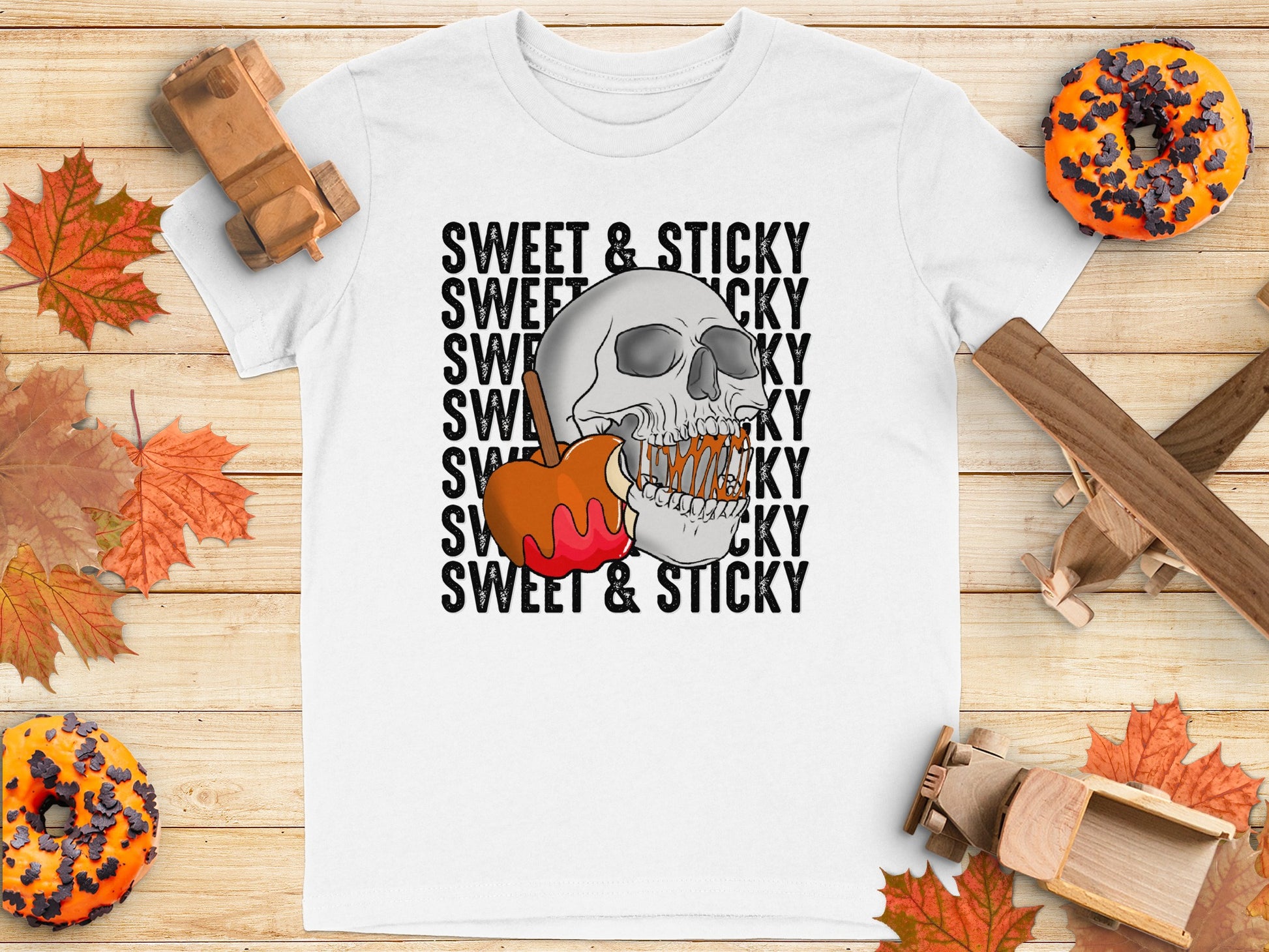 Sweet and Sticky Skull Graphic T-Shirt