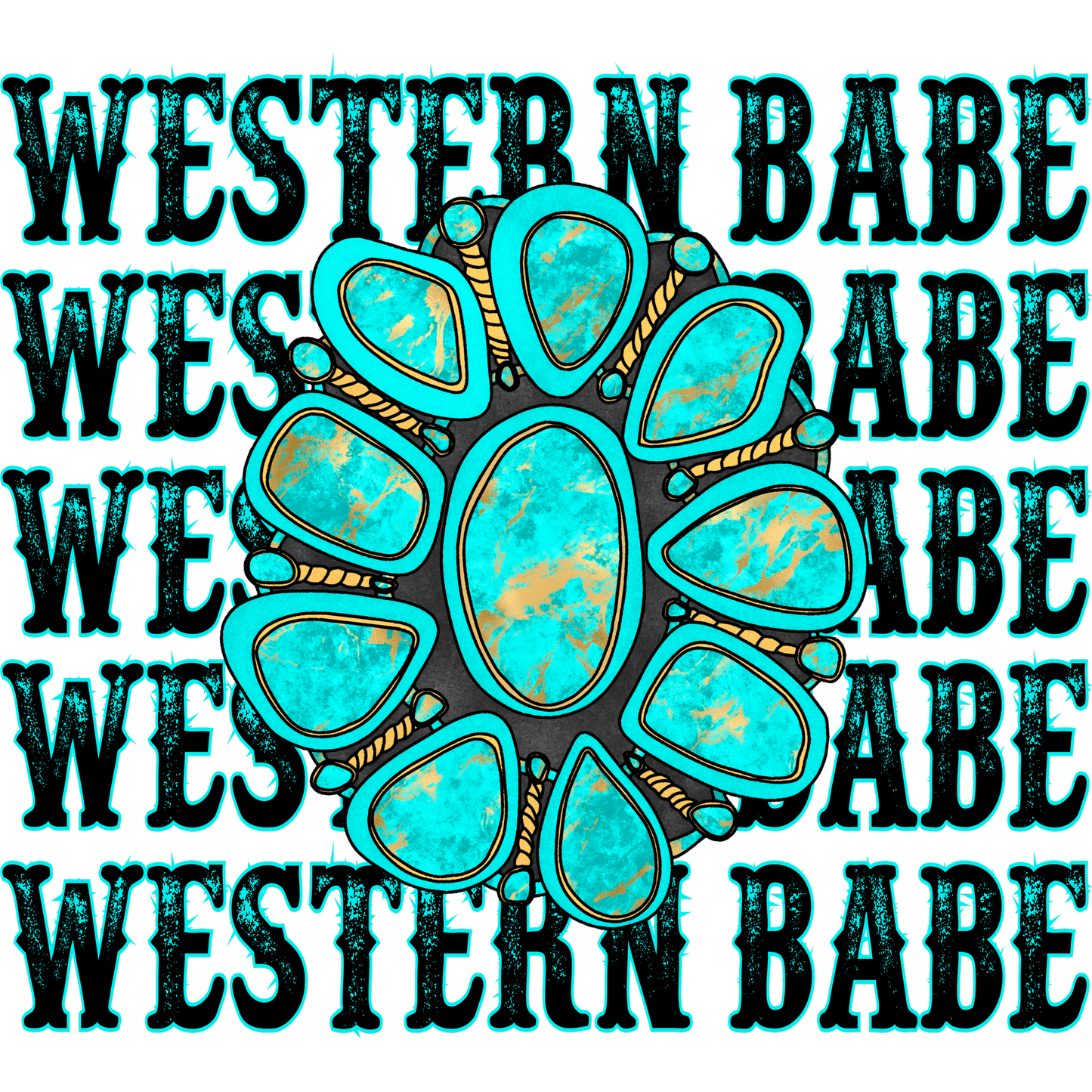 Western Babe Turquoise Stone Design Product