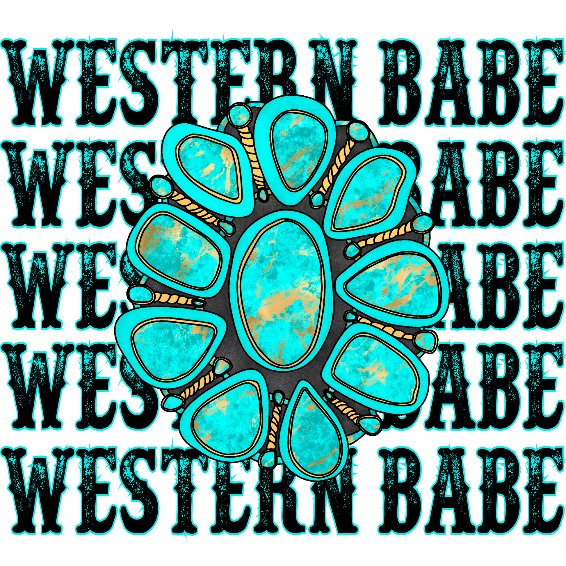 Western Babe Turquoise Stone Design Product