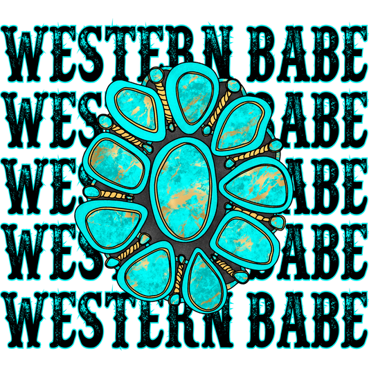 Western Babe Turquoise Stone Design Product