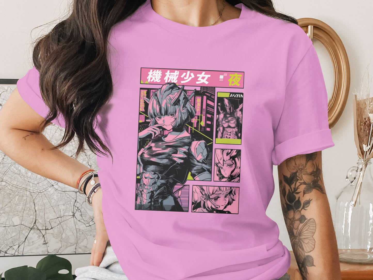 Japanese Manga Character Graphic T-Shirt for Anime Fans