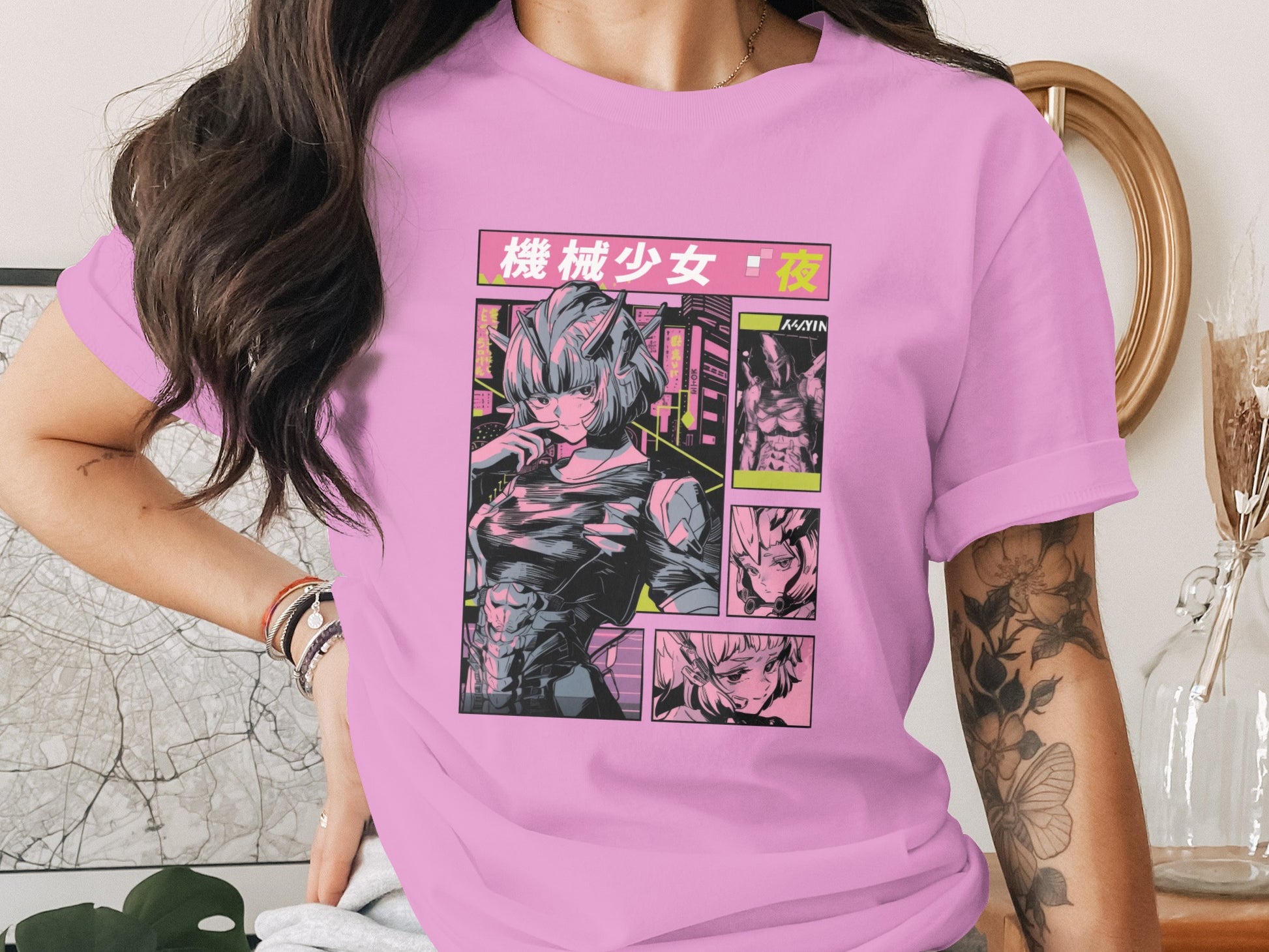 Japanese Manga Character Graphic T-Shirt for Anime Fans