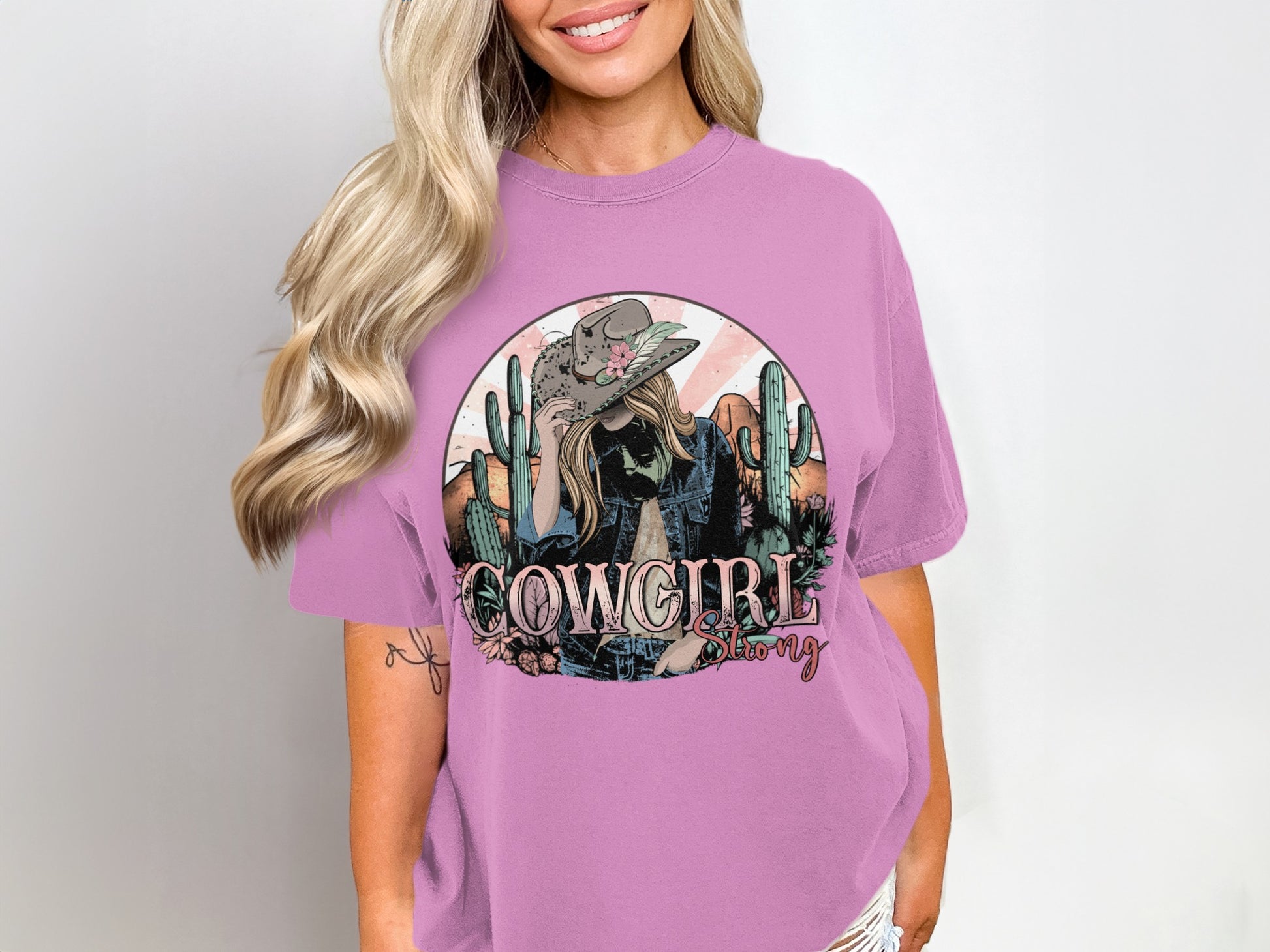 Cowgirl Strong Graphic T-Shirt for Women