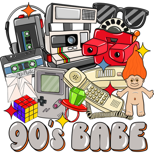Retro 90's Babe Nostalgic 90s Items Collection