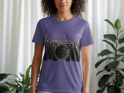 Bowling MOM Graphic Tee for Bowling Enthusiasts