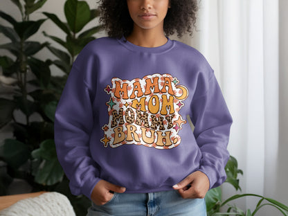 Unique Mama Mom Mommy Bruh Graphic Sweatshirt