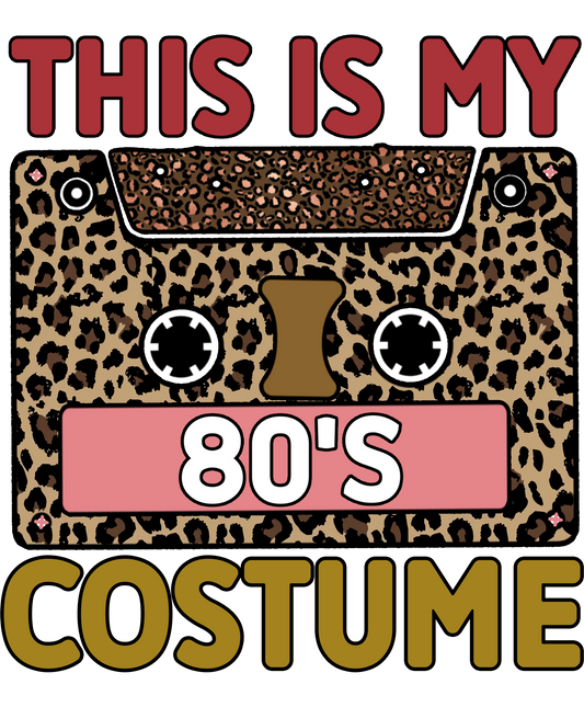 This is My 80's Costume Leopard Print Art product