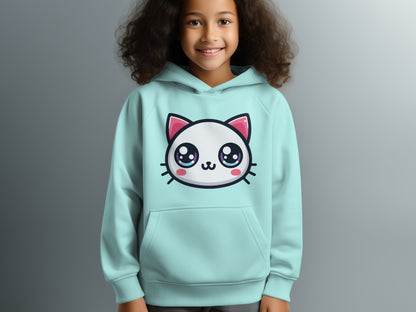 Cute Kawaii Cat Hoodie for Girls Fun Kids Clothing