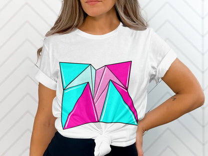 Geometric Color Block T-Shirt Apparel Product