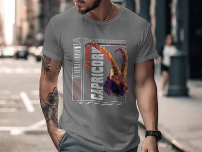 Capricorn Horn Graphic Tee Fashion Statement Product